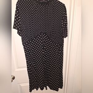 Marks and Spencer Black Polka Dot T Shirt Dress